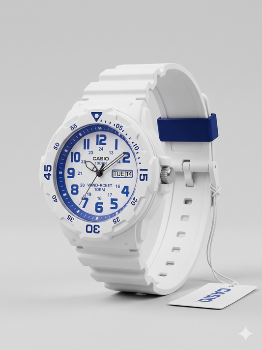 CASIO 5125 MRW-200HC-7B2VDF WHITE DIAL - MEN'S QUARTZ