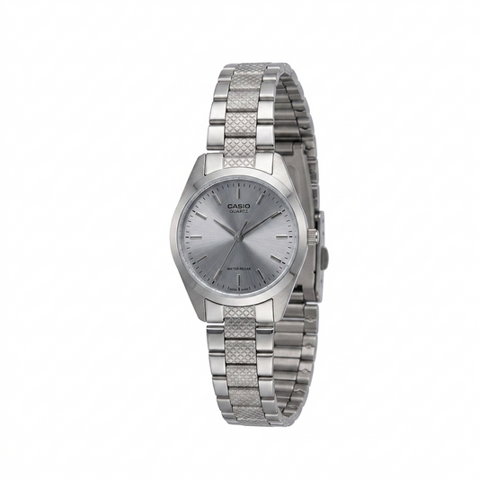 CASIO 1330 LTP-1274D-7ADF SILVER DIAL - WOMEN'S QUARTZ
