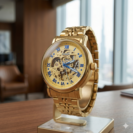 FITRON ROMAN SOFT BEZEL 117187M GOLD DIAL - MEN'S AUTOMATIC