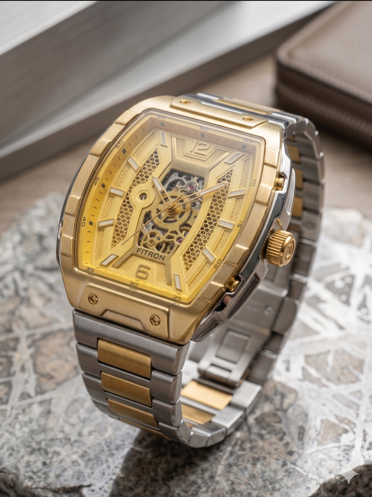 FITRON RM INSPIRED 117234M GOLD DIAL - MEN'S AUTOMATIC