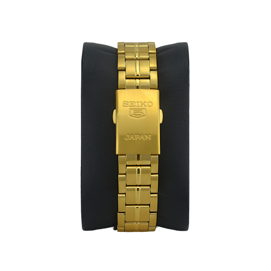 SEIKO 5 21 JEWELS SNK574J1 GOLD DIAL - MEN'S AUTOMATIC