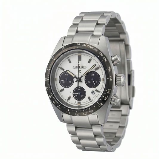 SEIKO PROSPEX PANDA V1 SSC813P1 WHITE DIAL - MEN'S AUTOMATIC