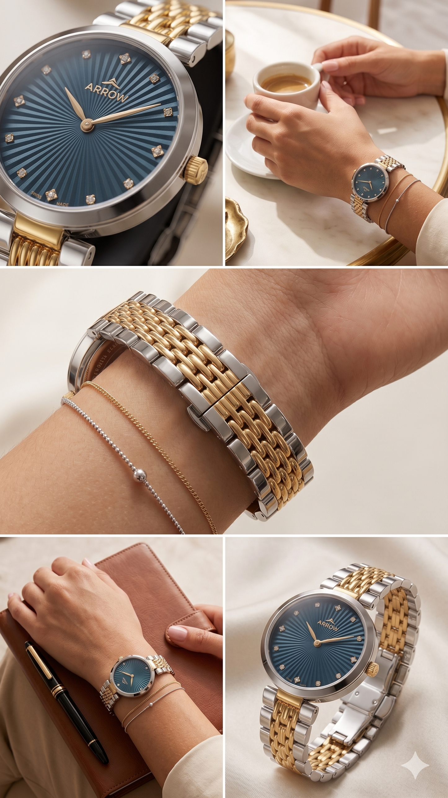 ARROW SMALL FACE 5928L BLUE DIAL - WOMEN'S QUARTZ