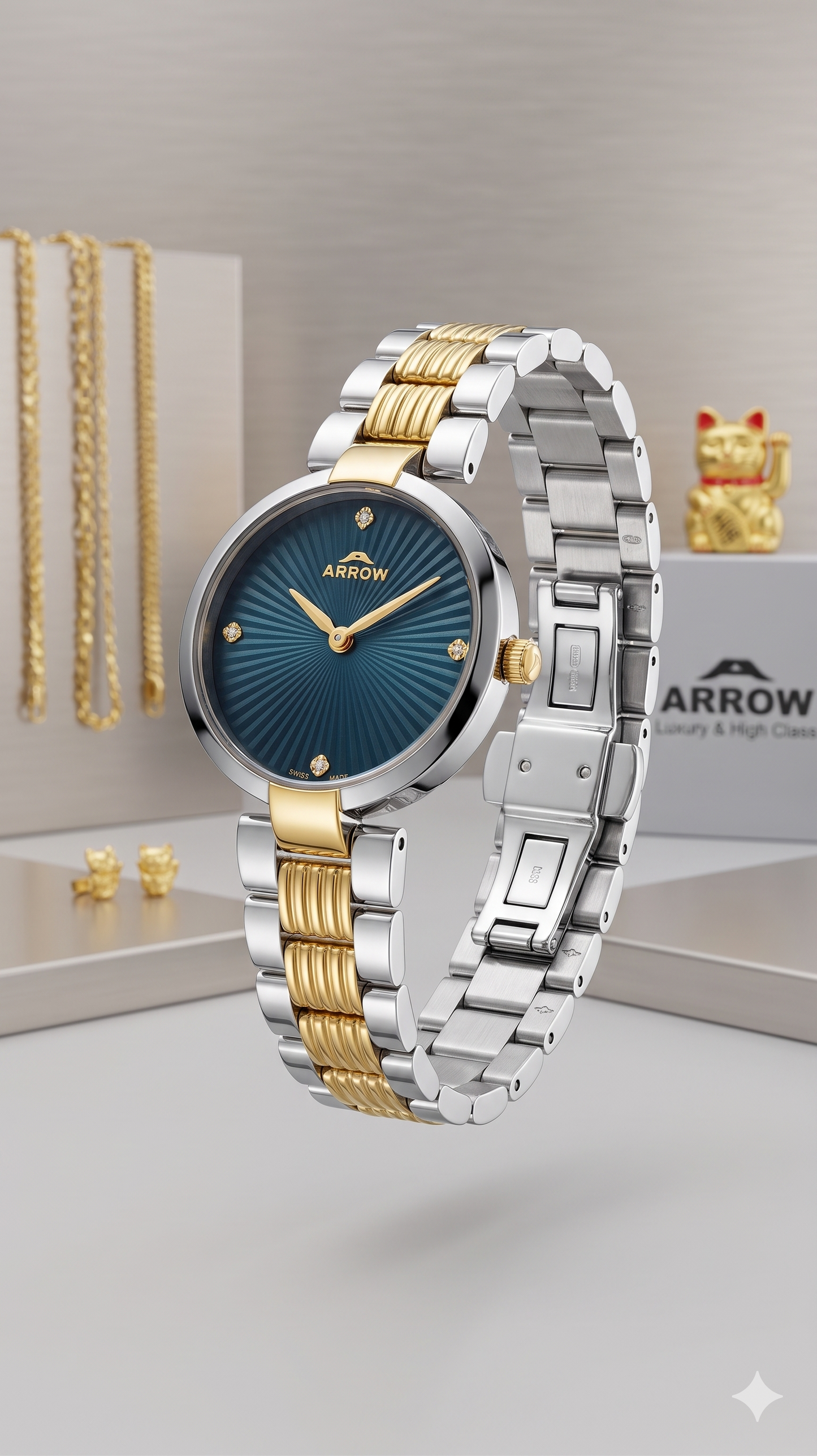 ARROW SMALL FACE 5928L BLUE DIAL - WOMEN'S QUARTZ
