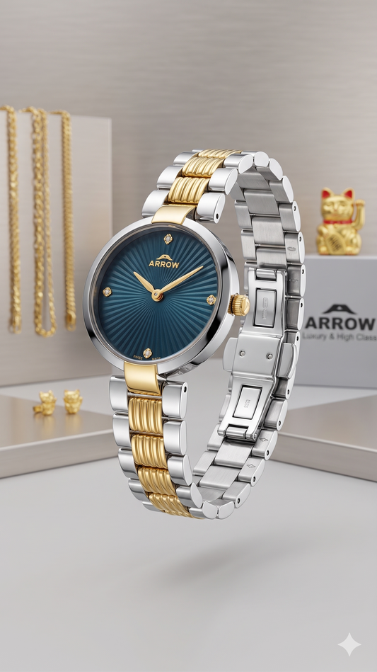 ARROW SMALL FACE 5928L BLUE DIAL - WOMEN'S QUARTZ