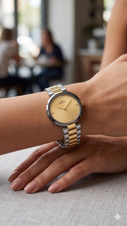 ARROW SMALL FACE 5928L GOLD DIAL - WOMEN'S QUARTZ