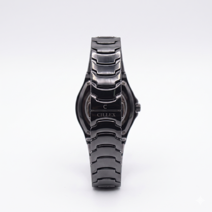 CILLEX CERAMIC CL-9002G BLACK DIAL - MEN'S QUARTZ