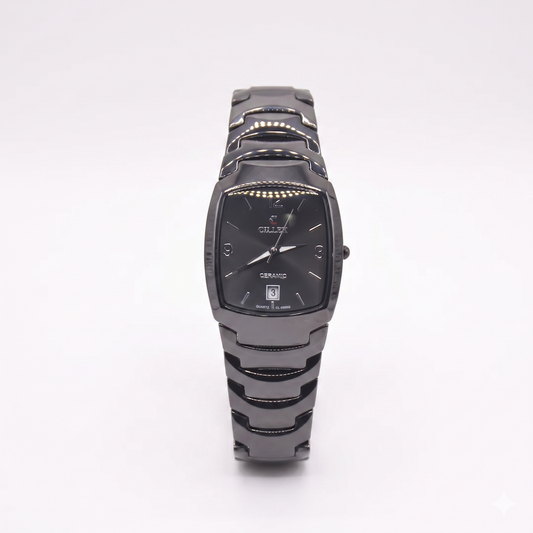 CILLEX CERAMIC CL-9002G BLACK DIAL - MEN'S QUARTZ