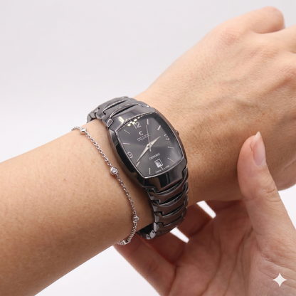 CILLEX CERAMIC CL-9002G BLACK DIAL - MEN'S QUARTZ