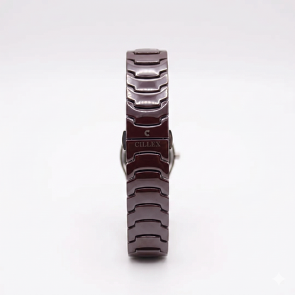 CILLEX CERAMIC CL-9002G BROWN DIAL - MEN'S QUARTZ