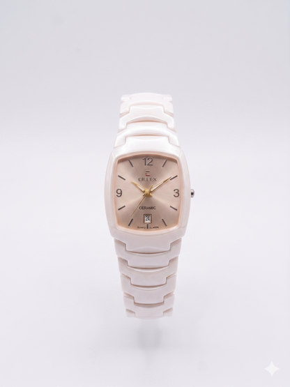 CILLEX CERAMIC CL-9002G PINK DIAL - MEN'S QUARTZ