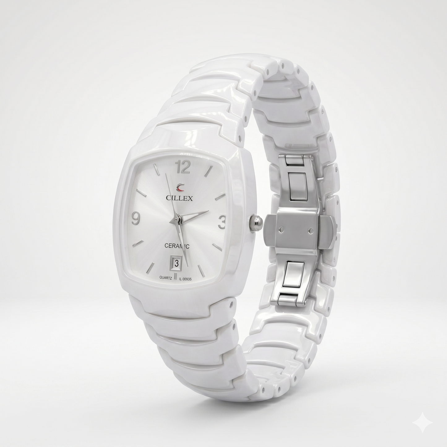 CILLEX CERAMIC CL-9002G WHITE DIAL - MEN'S QUARTZ