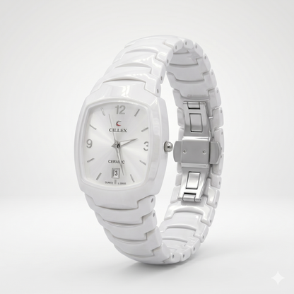 CILLEX CERAMIC CL-9002G WHITE DIAL - MEN'S QUARTZ