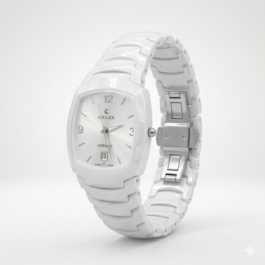 CILLEX CERAMIC CL-9002G WHITE DIAL - MEN'S QUARTZ