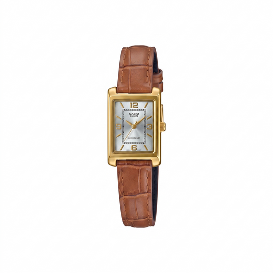 CASIO 1330 LTP-1234GLL-7ADF SILVER DIAL - WOMEN'S QUARTZ