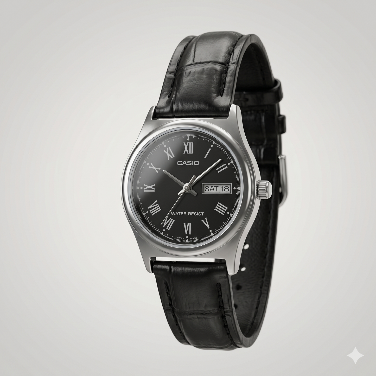 CASIO 5237 LTP-V006L-1BUDF BLACK DIAL - WOMEN'S QUARTZ