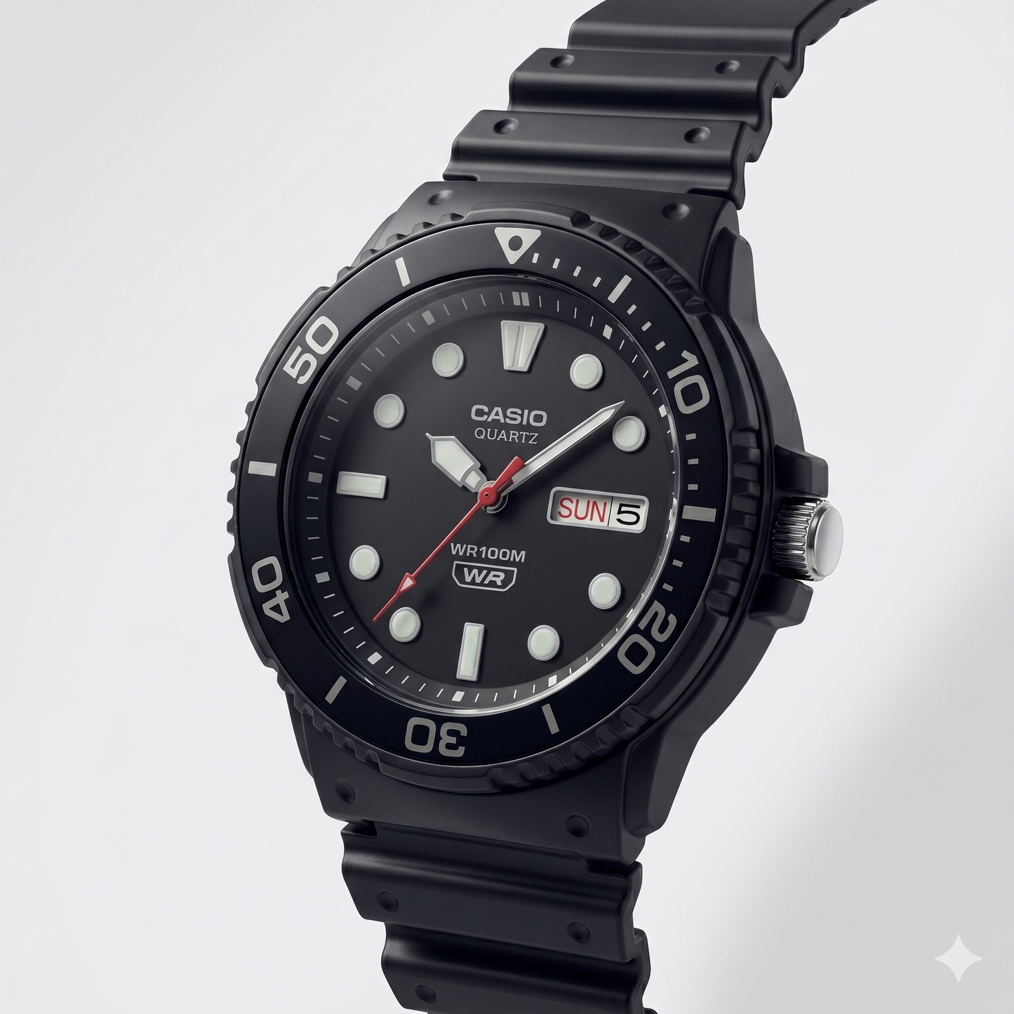 CASIO 5125 MRW-230H-1E1VDF BLACK DIAL - MEN'S QUARTZ
