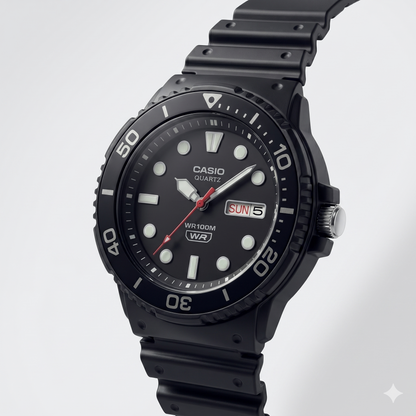 CASIO 5125 MRW-230H-1E1VDF BLACK DIAL - MEN'S QUARTZ