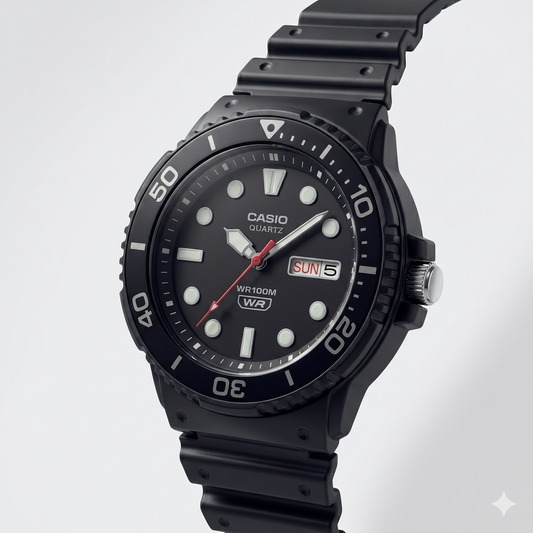CASIO 5125 MRW-230H-1E1VDF BLACK DIAL - MEN'S QUARTZ
