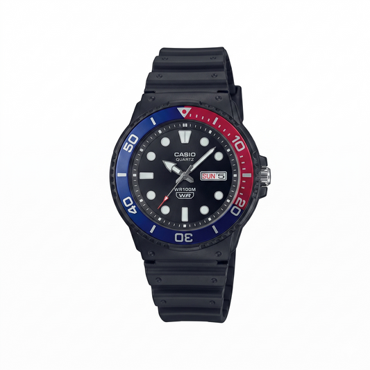 CASIO 5125 MRW-230H-1E2VDF BLACK DIAL - MEN'S QUARTZ