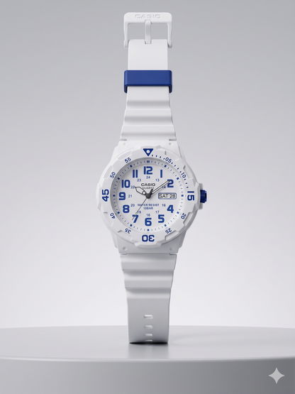 CASIO 5125 MRW-200HC-7B2VDF WHITE DIAL - MEN'S QUARTZ