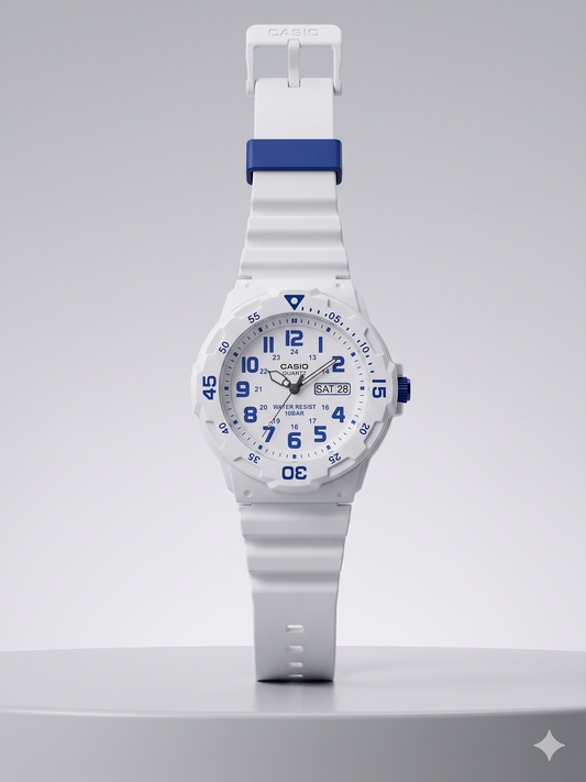 CASIO 5125 MRW-200HC-7B2VDF WHITE DIAL - MEN'S QUARTZ