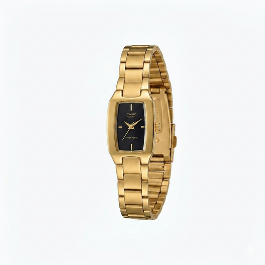 CASIO 1330 LTP-1165N-1CRDF BLACK DIAL - WOMEN'S QUARTZ