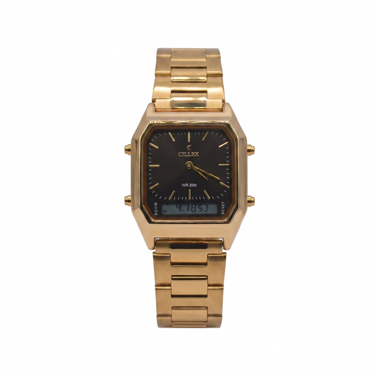 CILLEX WR 30M CL-2034G BLACK DIAL - MEN'S QUARTZ