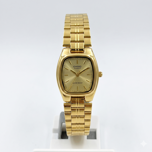 CASIO 1130 LTP-1169N-9ARDF GOLD DIAL - WOMEN'S QUARTZ