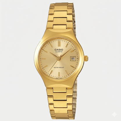 CASIO 1331 LTP-1170N-9ARDF GOLD DIAL - WOMEN'S QUARTZ