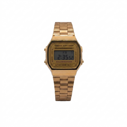 CASIO 3298 A168WG-9WDF GOLD DIAL - UNISEX QUARTZ