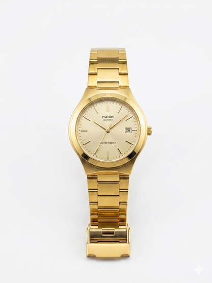 CASIO 1332 MTP-1170N-9ARDF GOLD DIAL - MEN'S QUARTZ