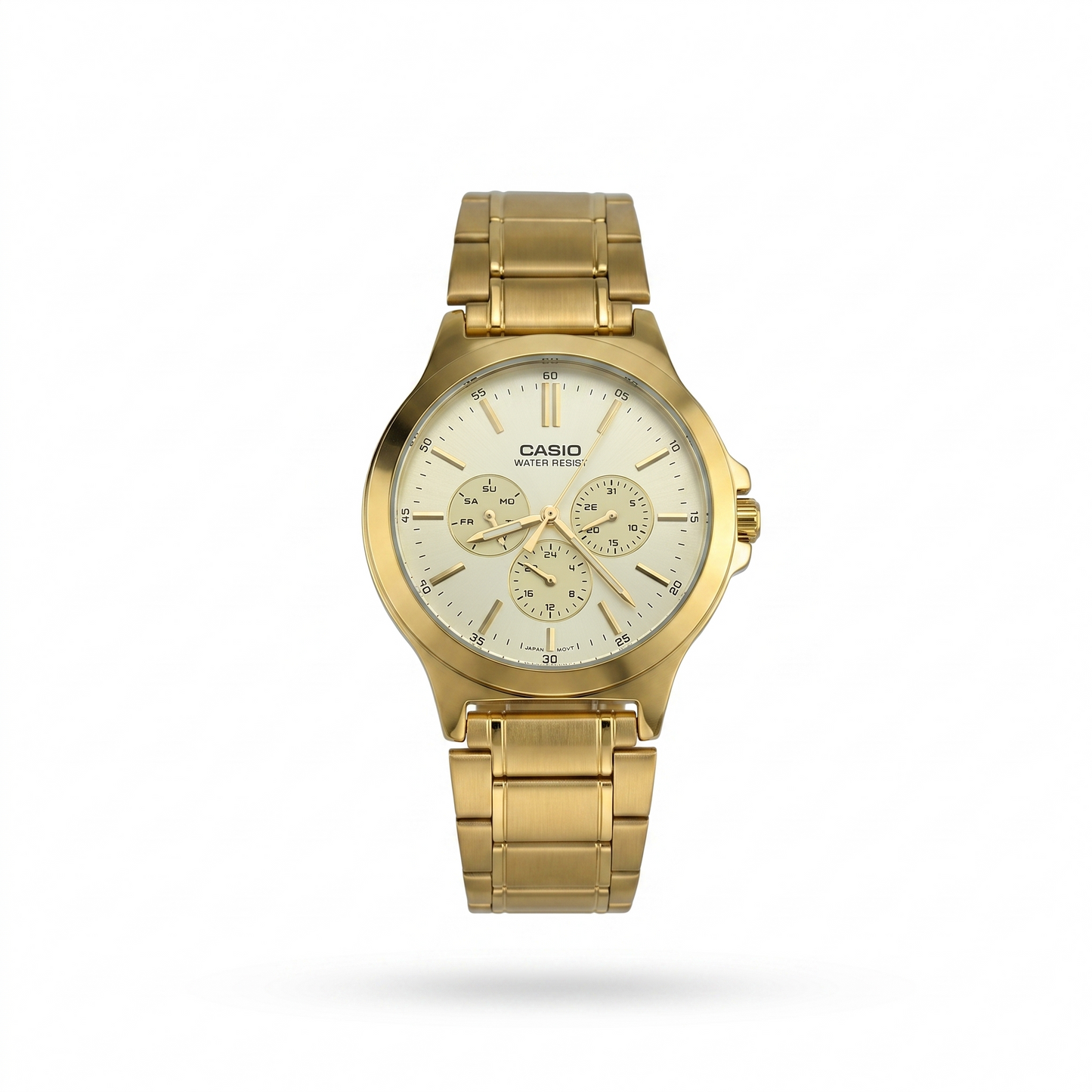 CASIO 5420 MTP-V300G-9AUDF GOLD DIAL - MEN'S QUARTZ