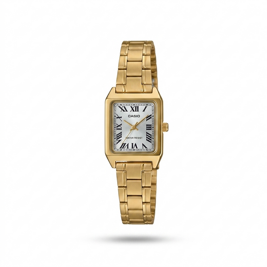 CASIO 5361 LTP-V007G-9BUDF SILVER DIAL - WOMEN'S QUARTZ