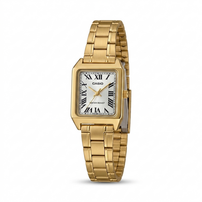 CASIO 5361 LTP-V007G-9BUDF SILVER DIAL - WOMEN'S QUARTZ