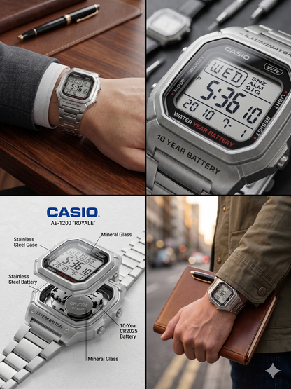 CASIO 3240 W-800HD-1AVDF SILVER DIAL - WOMEN'S QUARTZ