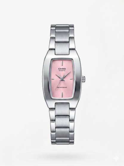 CASIO 1330 LTP-1165A-4CDF SALMON DIAL - WOMEN'S QUARTZ