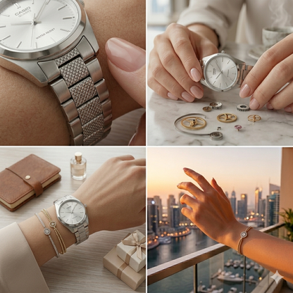 CASIO 1330 LTP-1274D-7ADF SILVER DIAL - WOMEN'S QUARTZ