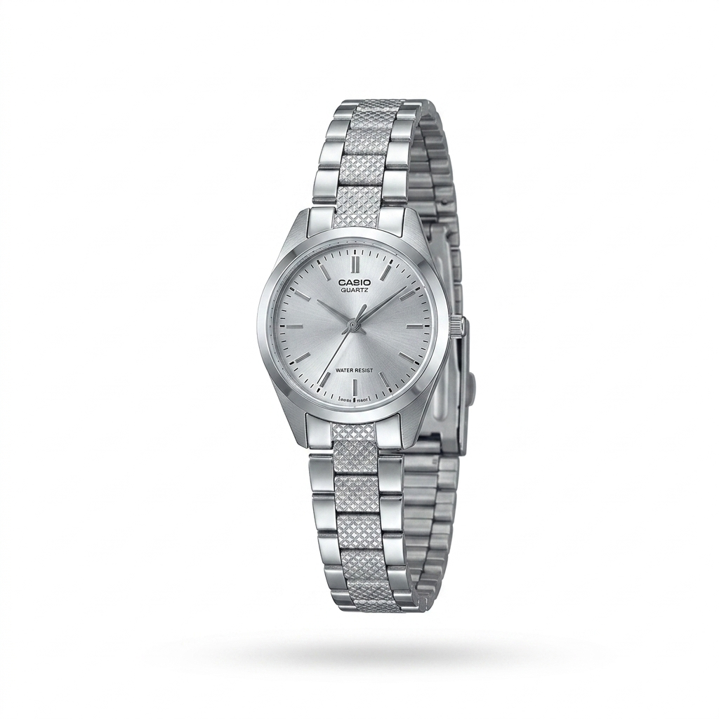 CASIO 1330 LTP-1274D-7ADF SILVER DIAL - WOMEN'S QUARTZ
