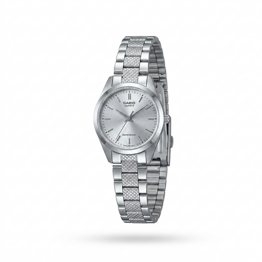 CASIO 1330 LTP-1274D-7ADF SILVER DIAL - WOMEN'S QUARTZ