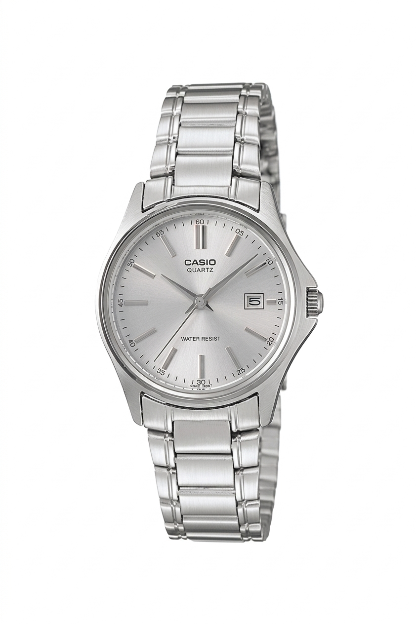 CASIO 2725 LTP-1183A-7ADF SILVER DIAL - WOMEN'S QUARTZ