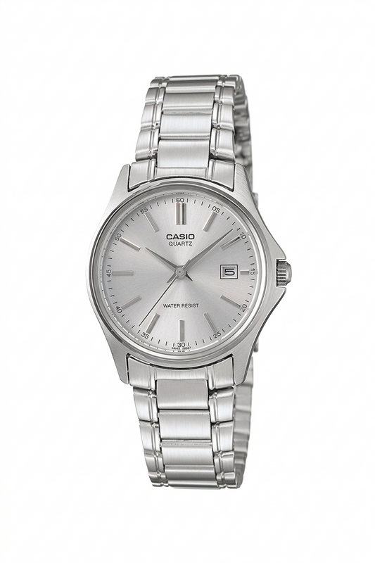 CASIO 2725 LTP-1183A-7ADF SILVER DIAL - WOMEN'S QUARTZ