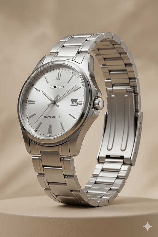 CASIO 2725 LTP-1183A-7ADF SILVER DIAL - WOMEN'S QUARTZ