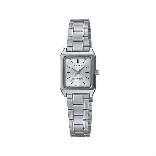 CASIO 3363 LTP-V007D-7EUDF SILVER DIAL - WOMEN'S QUARTZ