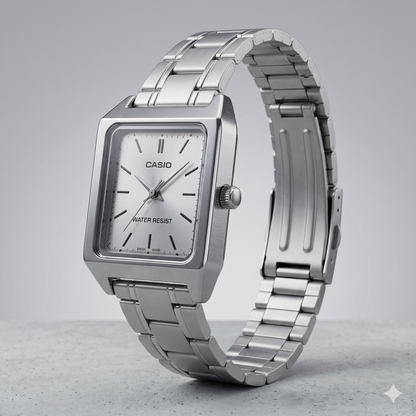 CASIO 3363 LTP-V007D-7EUDF SILVER DIAL - WOMEN'S QUARTZ