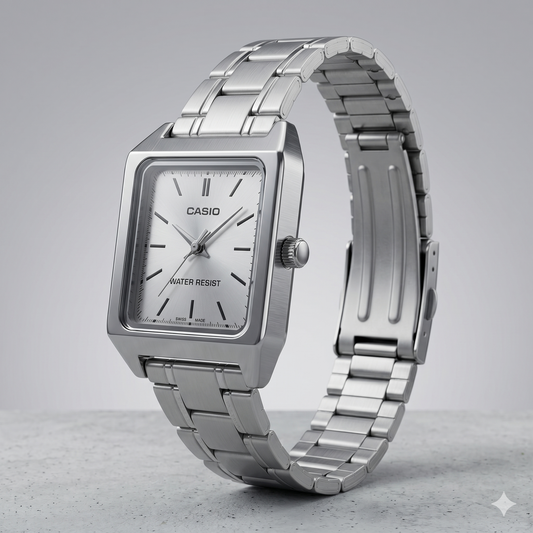 CASIO 3363 LTP-V007D-7EUDF SILVER DIAL - WOMEN'S QUARTZ
