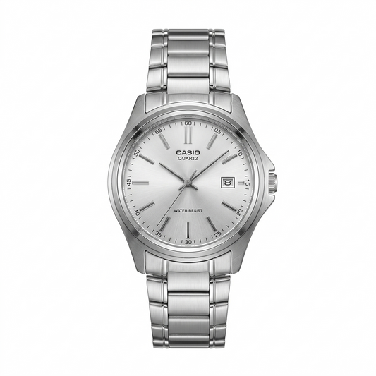 CASIO 1332 MTP-1183A-7ADF SILVER DIAL - MEN'S QUARTZ