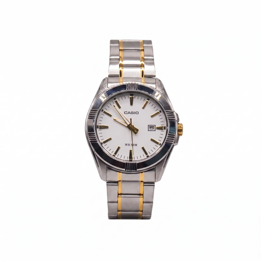 CASIO 2784 MTP-1308SG-7ADVF WHITE DIAL - MEN'S QUARTZ