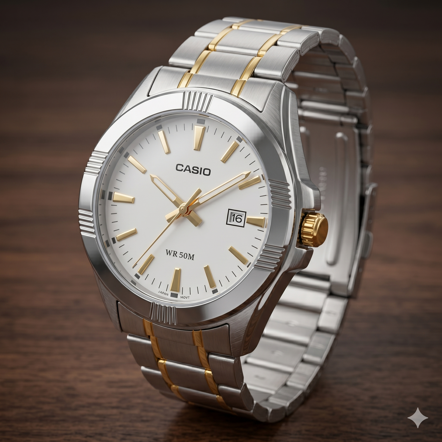 CASIO 2784 MTP-1308SG-7ADVF WHITE DIAL - MEN'S QUARTZ