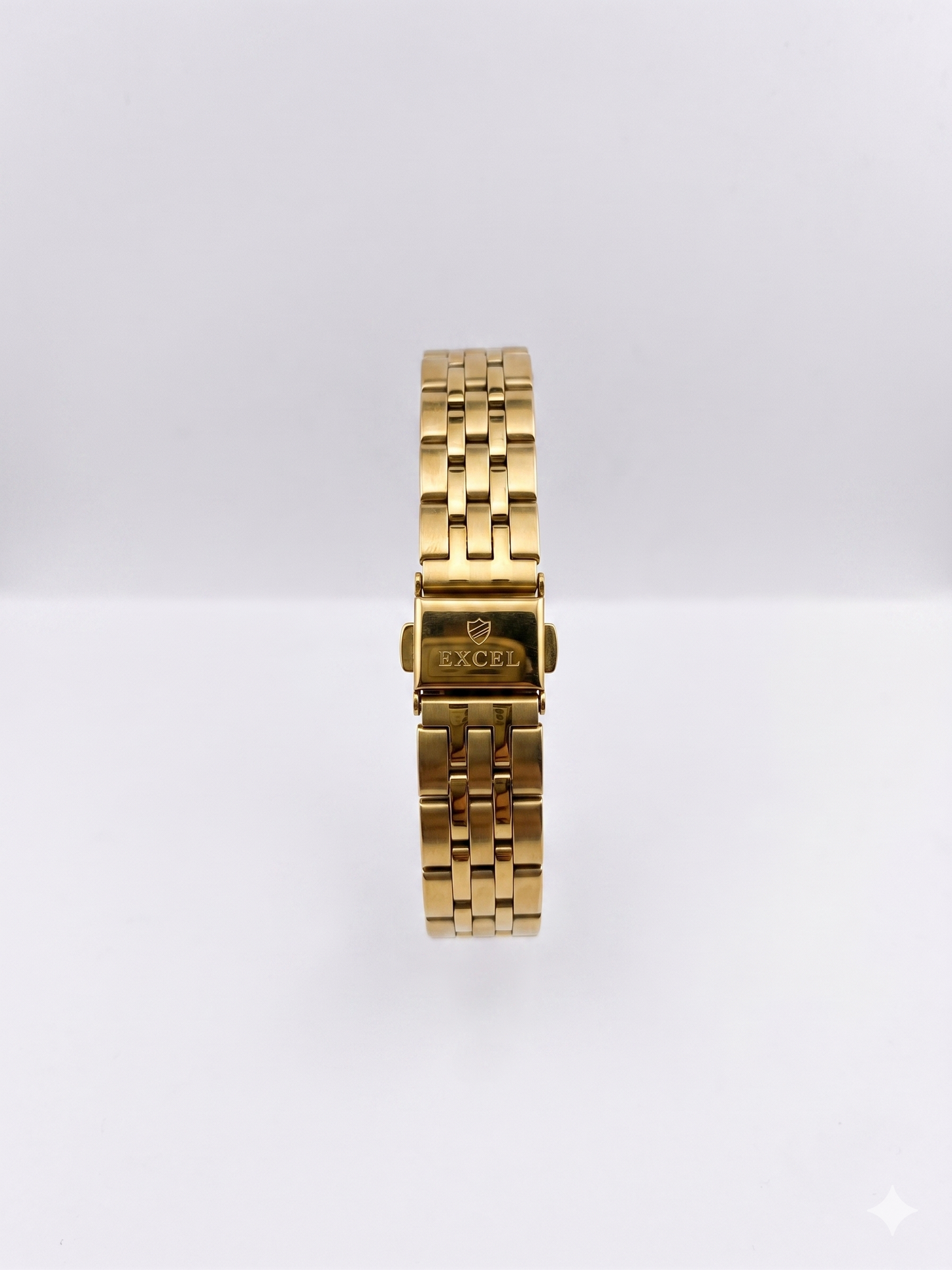 EXCEL OCTAGONAL WITH DIAMONDS EX-2101L BLUE DIAL - WOMEN'S QUARTZ